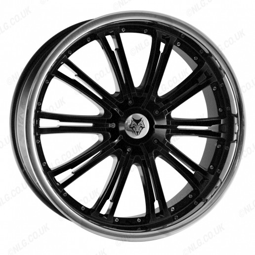 20X8.5 Lexus Rx300 Wolf Ve Black Alloy Wheels