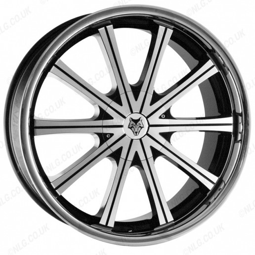22 X 9.5 5:130 Wolfrace Genesis Stainless Steel Lip Wheel For VW Touareg