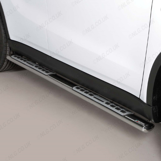 Stainless Steel Side Bars with Steps for The Suzuki Vitara 2015 On By Misutonida