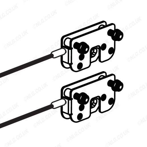 Mountain Top Complete Side Locks+Cables (Pair)