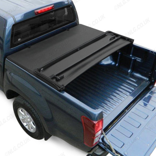 Ford Ranger Extra-Super Cab 99-11 With Ladder Rack Soft Tri-Folding Tonneau Cover 