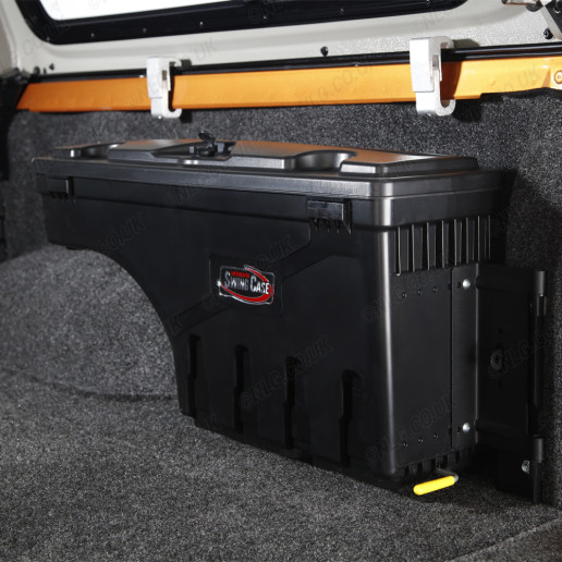 Open Swing Case in load bed of Ford Ranger