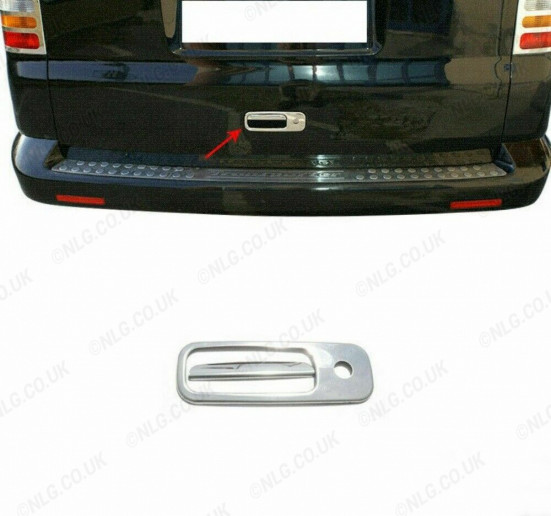 VW Caddy Mk3 Detailing - Stainless Steel Tailgate Handle 