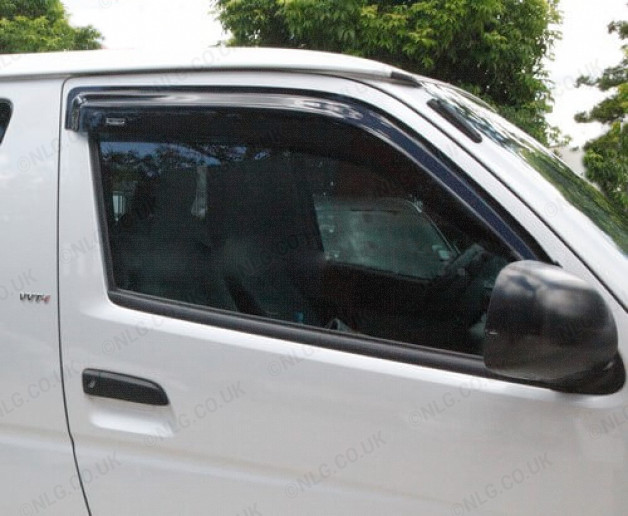 Toyota Hiace Van 2005 To 2014 Window Door Visors Front Pair 