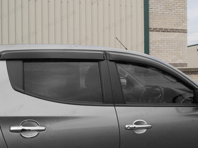 Fiat Fullback 2016 Trux Window Door Visors Front And Rear
