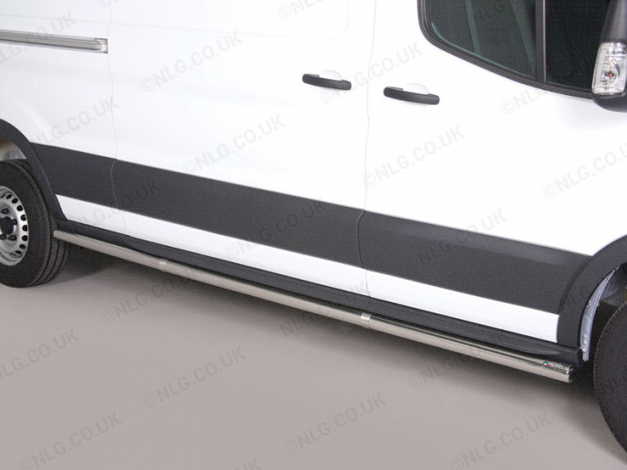 Stainless Steel Side Bars For Ford Transit 