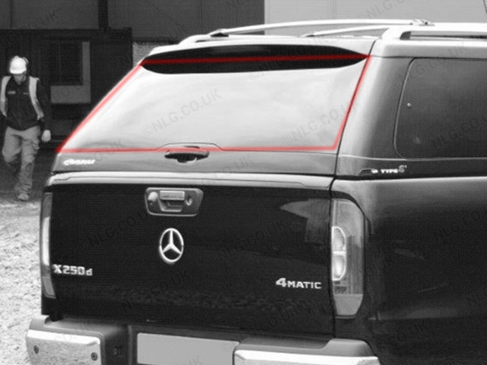 Alpha Canopy Type-E Rear Door Glass - Ford Ranger Only