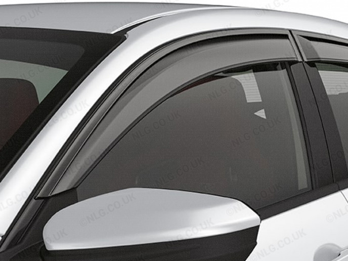 Honda CR-V 2007-2010 Front Pair Of Tinted Wind Deflectors