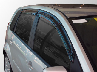 Ford Fiesta 2002-2008 5Dr Set of 4 Stick-On Tinted Wind Deflectors
