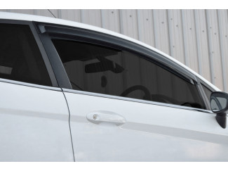 Ford Fiesta 2008-2018 3Dr Front Pair of Stick-On Tinted Wind Deflectors