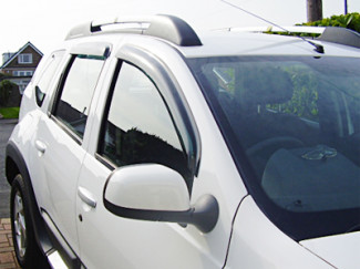 Dacia Duster 2010-2017 Set of 4 Stick-On Tinted Wind Deflectors