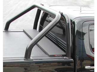 Toyota Hilux 2005-2015 Black Single Hoop Sports Roll Bar