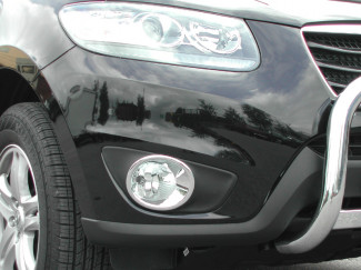 Hyundai Santa Fe 2010-2012 Chrome Fog Light Covers