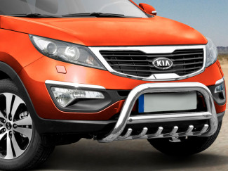Kia Sportage 2010-2016 70mm Stainless Steel A-Bar with Axle Bars