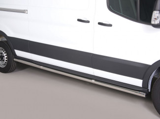 Stainless Steel Side Bar Set For LWB Ford Transit Mk8 2014 On