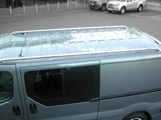 Nissan Primastar SWB Stainless Steel Roof Styling Rails