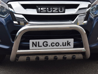 Isuzu D-Max 2017-2020 Stainless Steel Bull Bar with Axle Plate