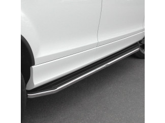 Audi Q5 2008-2016 Trux B88 Stainless Steel & Rubber Topped Side Steps