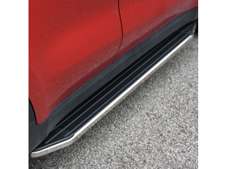 Toyota RAV4 2014- LWB Trux B88 Stainless Steel & Rubber Topped Side Steps