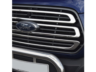 Ford Transit Mk8 2014- Stainless Steel Front Grille Trim
