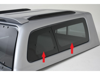 2012 On Isuzu D-Max Right Hand Pop Out Window Set For Aeroklas Canopy