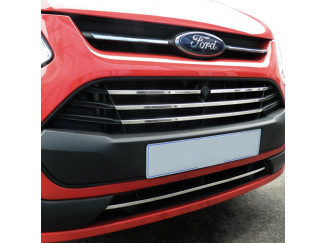 Ford Transit Custom 2012 On - Stainless Steel Front Grill Trim