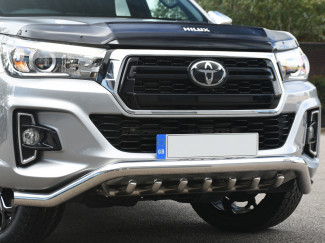 Toyota Hilux Invincible X 2018 On Stainless Steel Spoiler Bar with Axle Bars