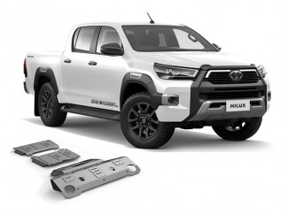Toyota Hilux 2021 On 4mm Alloy Underbody Skid Plates