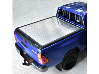 TOYOTA HILUX EXTRA CAB 2016 ONWARDS LADDER RACK OPTION CHEQUER PLATE LOAD BED COVER