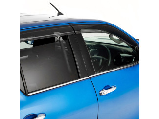 Toyota Hilux 2021- Set of 4 Stick-On Tinted Wind Deflectors