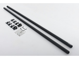 Ford Transit Custom LWB Side Bars Black Steel 63mm Side Bars