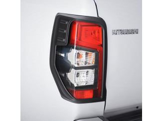 Mitsubishi L200 Series 6 Black Rear Light Covers