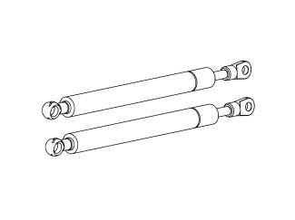 Mountain Top D/Cab Lid Pair of Gas Struts - A06A