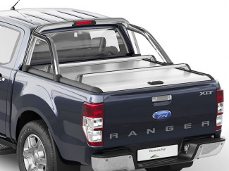 Ford Ranger Mountain Top Roll - Silver Roller Shutter
