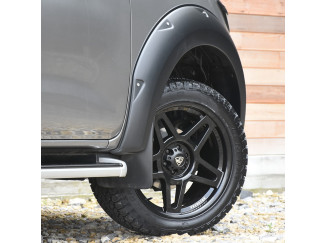 X-treme Wheel Arches in Matte Black For The Nissan Navara NP300 2017 Twin Fuel