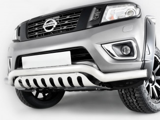 Nissan Navara NP300 2016-2021 Stainless Steel Spoiler Bar with Axle Plate