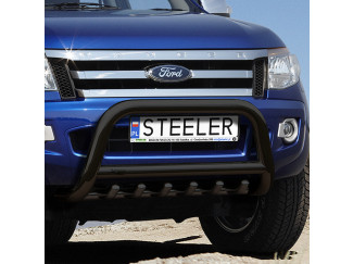 Ford Ranger 2012-2016 Steeler 70mm Black A-Bar With Axle Bars