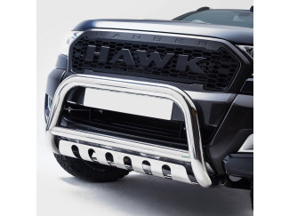 Ford Ranger 2019-2022 70mm Stainless Steel A-Bar with Axle Plate