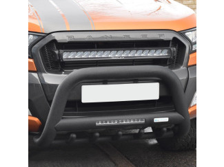 Ford Ranger 2012-2016 90mm Black A-Bar with Axle Bars and LED Lights