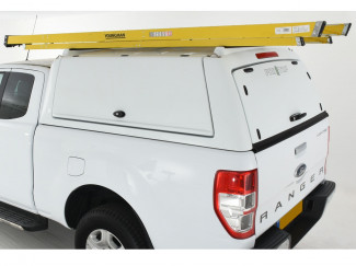 Ford Ranger Super Cab 2012-2022 ProTop Gullwing Canopy - Manual Locking & White