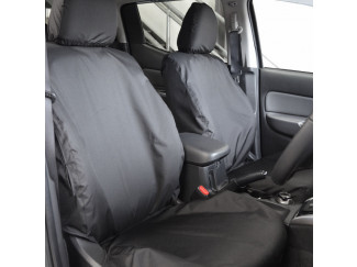 Mitsubishi L200 Series 6 2019 On Seat Covers - Front Pair - Black