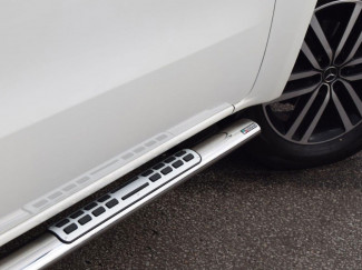 Nissan Navara NP300 Stainless Steel Side Bar with Steps