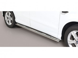 Ford Kuga 2016- Stainless Steel Side Bars with Alloy Rubber Treads
