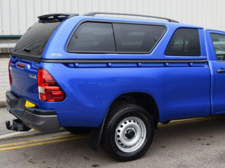Carryboy commercial single cab canopy fitted to a Toyota Hilux