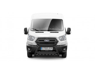 Ford Transit MK8 2014 On 70mm Front Bull Bar With Axle Plate