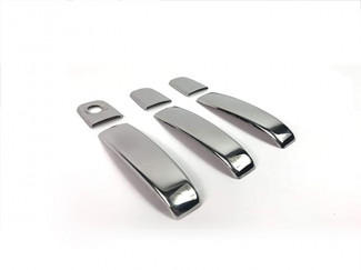 Stainless Steel Door Handle Protectors 3dr For Renault Trafic 2001 to 2014