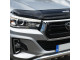 Toyota Hilux Invincible X 2018- Dark Smoke Bonnet Guard with Logo
