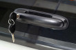 Close-up view of the Aeroklas Leisure Hardtop handle with key
