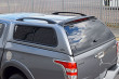 Mitsubishi L200 Double Cab 2015 Carryboy Windowed Leisure Truck Top Canopy With Roof Rails Rear Corner - View From Above
