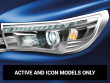 Toyota Hilux chrome head light trim for Active and Icon models only